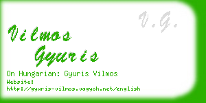 vilmos gyuris business card